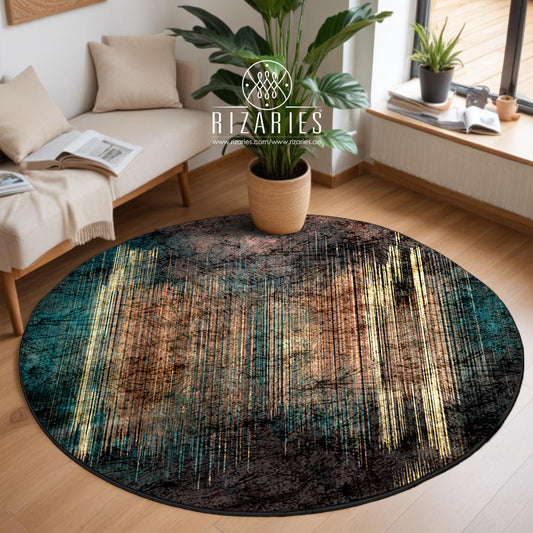 Ombre Lines Round Centerpiece (Rug)