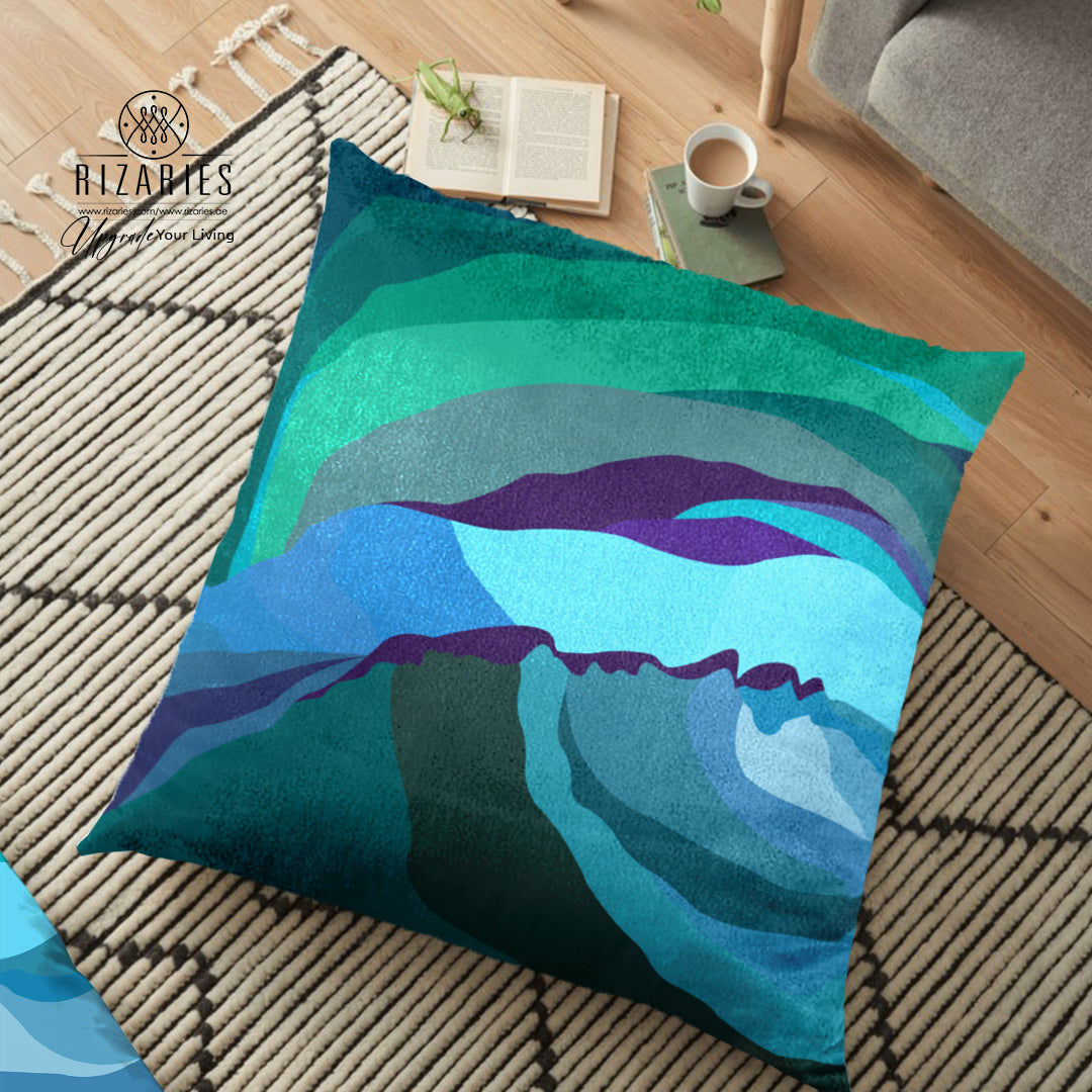 (26"x26") Supersoft Teal Mist FLOOR Cushion Cover