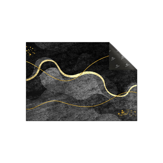 Shades of Grey Wavy Centerpiece (Rug)