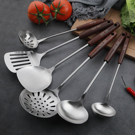 Wooden Handle Utensil (6 Pieces set)