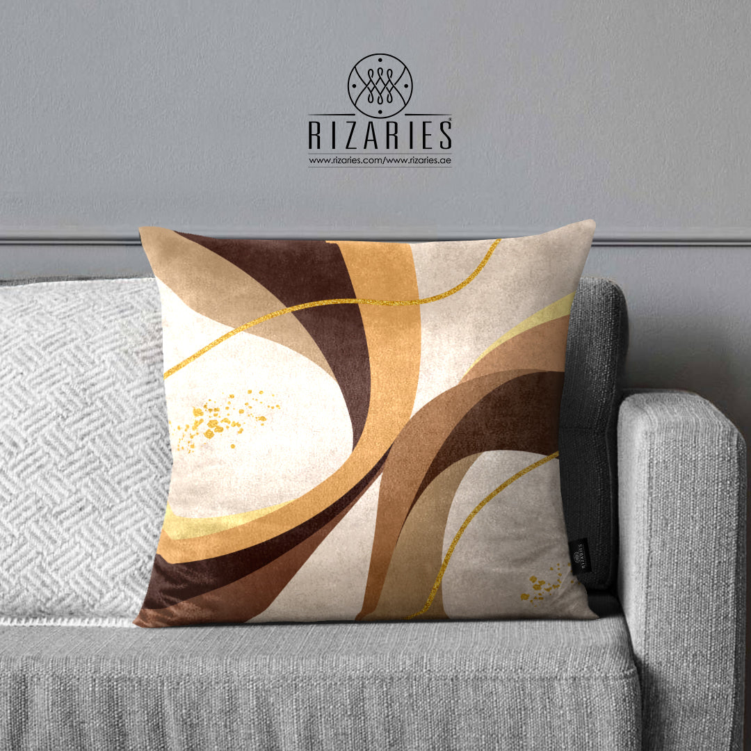 SuperSoft Beige Brown Geometric