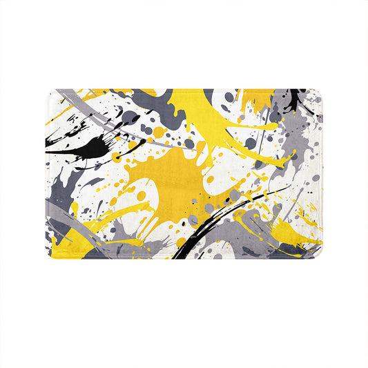 SuperSoft Yellow Grey Pattern Door Mat