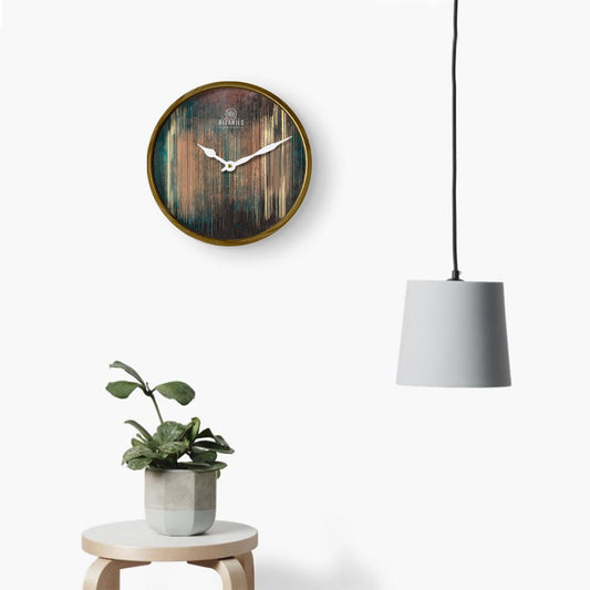 Ombre Lines Wall Clock