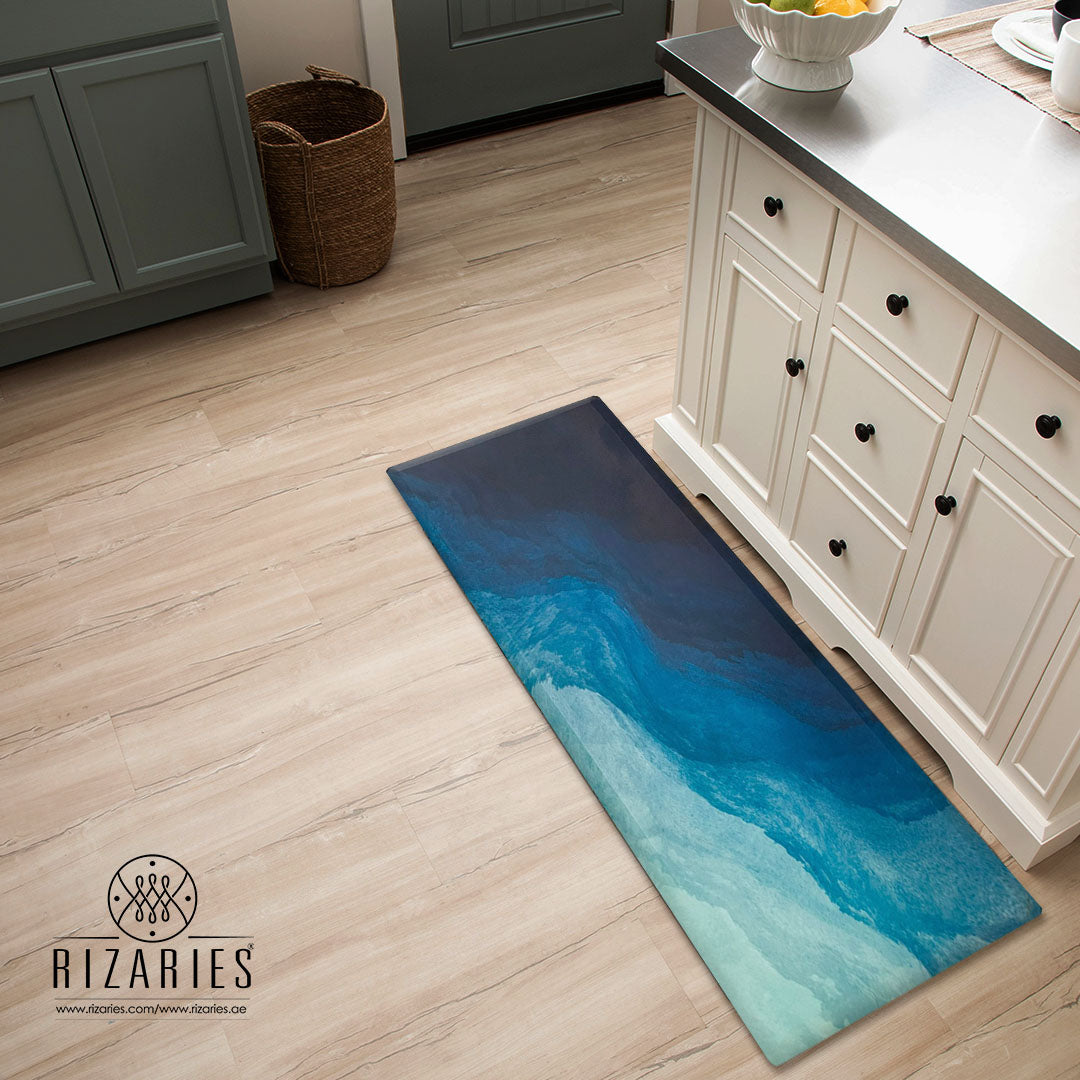 Ocean Mist Gradient Kitchen Mat