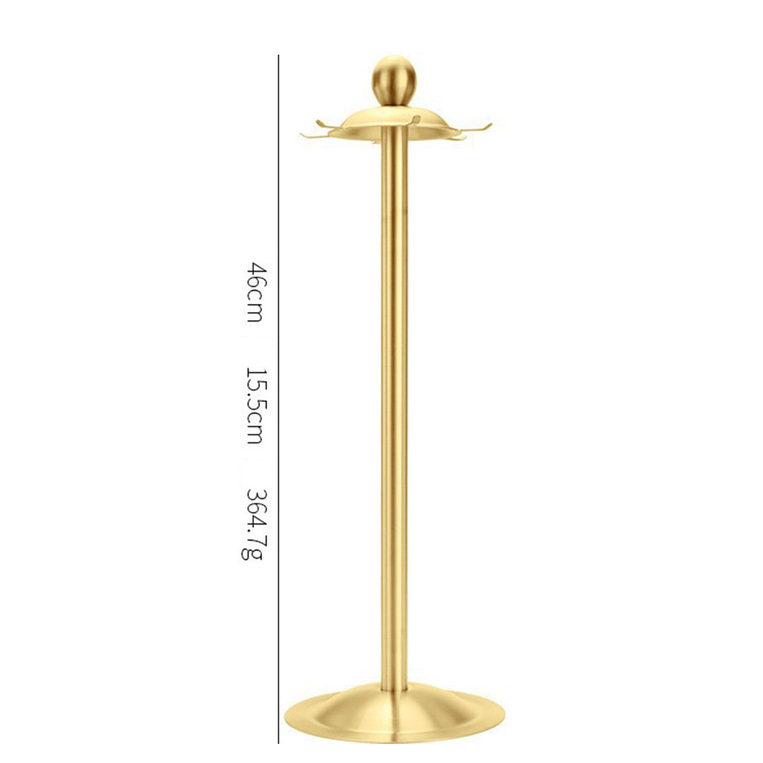 Gold Utensil Set with Stand (6 Pieces Set)