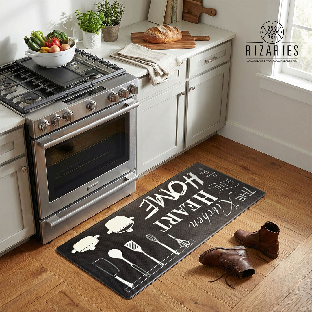 Kitchen Heart Quote Mat
