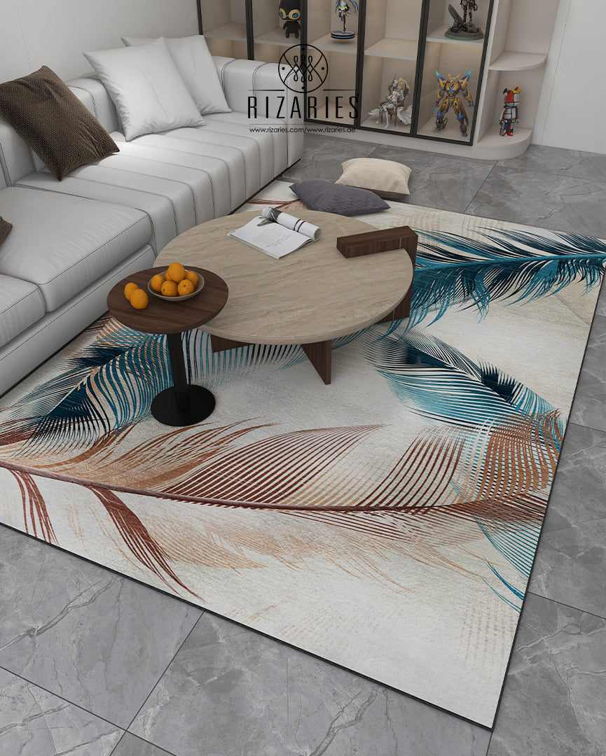 Supersoft Feathers Design Luxury Centerpiece (Rug)