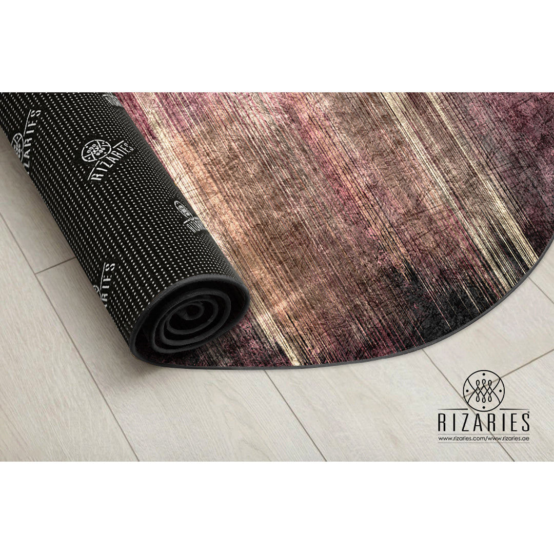 Pink Lines Round Centerpiece (Rug)