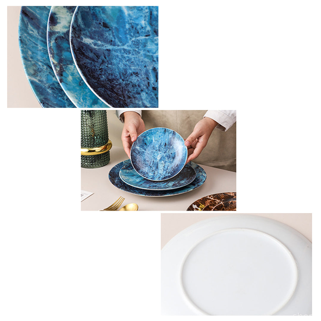Lite Blue Pattern Porcelain Plates