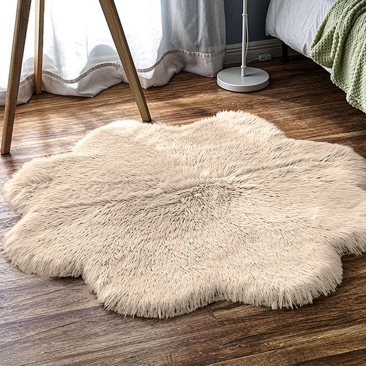 SuperSoft Imitation Faux Rabbit Fur Flower Mat