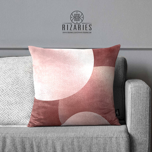SuperSoft Pink Round Throw Pillow