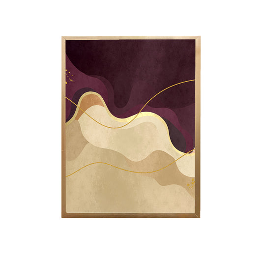 Purple Wavy Canvas Painting