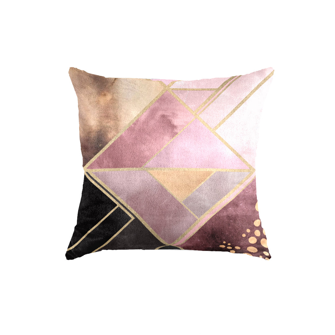 SuperSoft Pink Black Diamond Throw Pillow