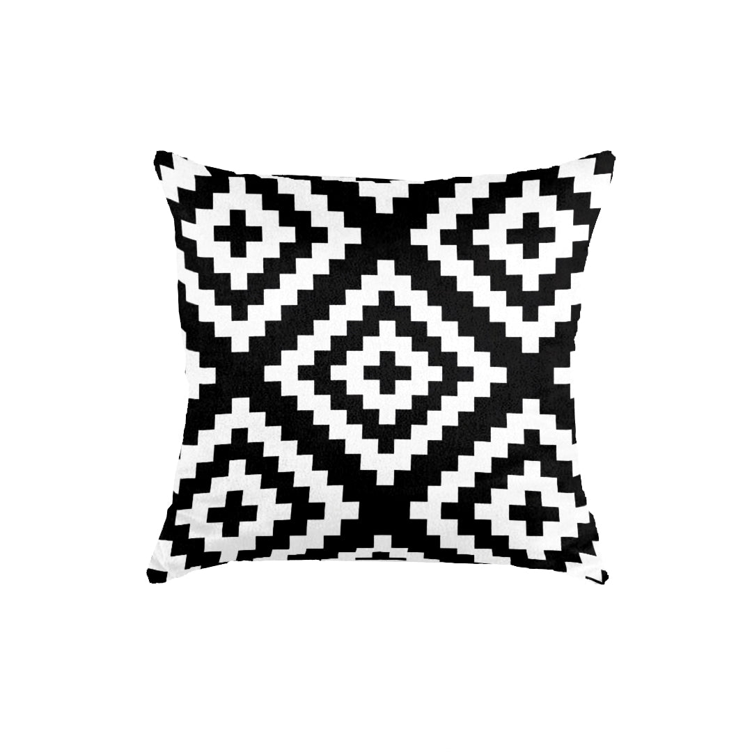 SuperSoft Black & White ZigZag Abstract