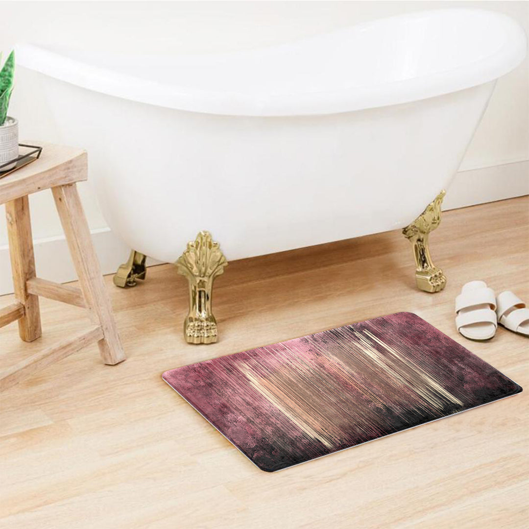 SuperSoft Pink Lines Door Mat