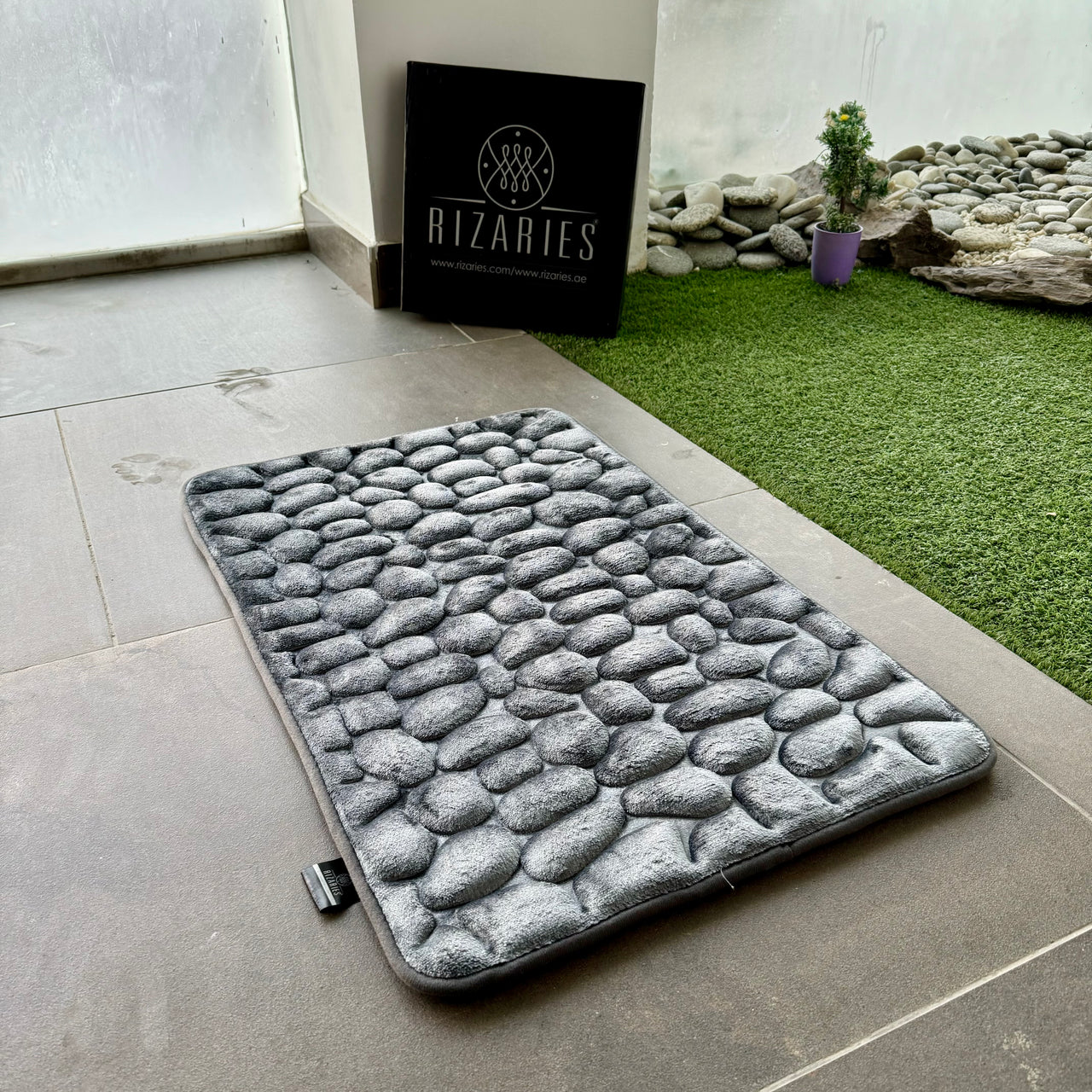 Soft Stone Memory Quilted Door/Bath