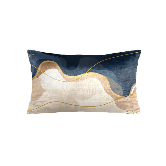 SuperSoft Navy Wavy Rectangle