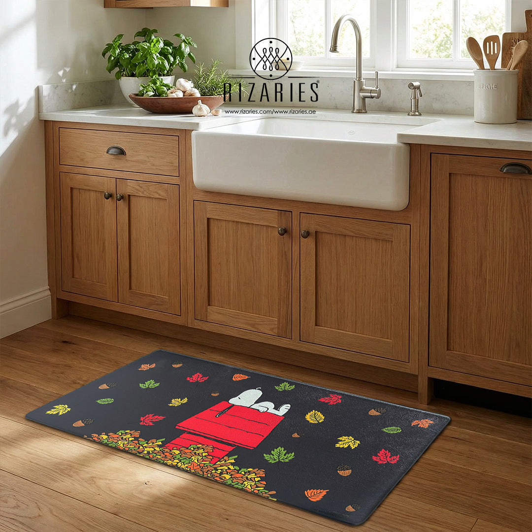 Autumn Leaves Kitchen Mat