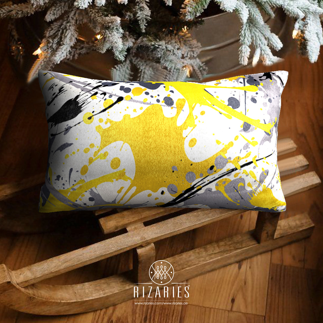 SuperSoft Yellow Grey Brush Rectangle