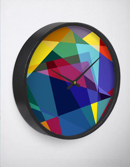 Colorful Abstract Wall Clock