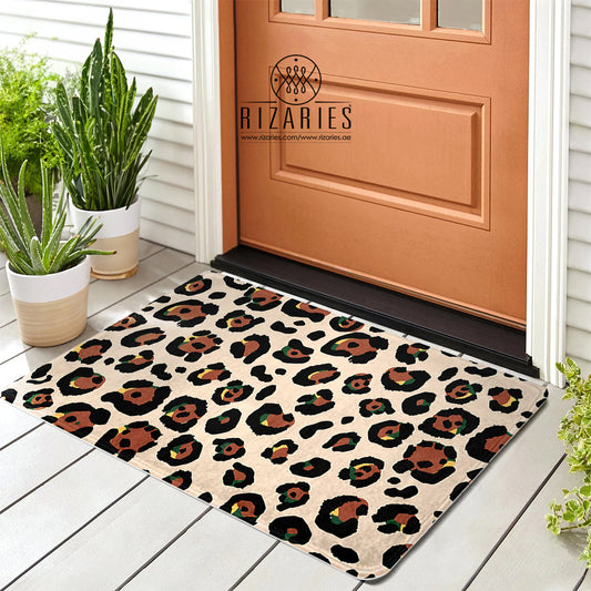 SuperSoft Leopard Pattern Door Mat