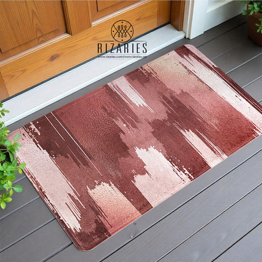 SuperSoft Pink Brushes Door Mat