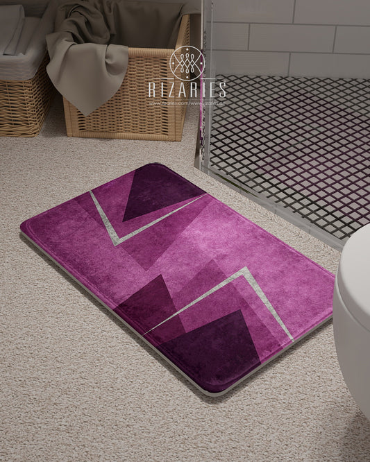 SuperSoft Shades of Purple Triangle Door Mat