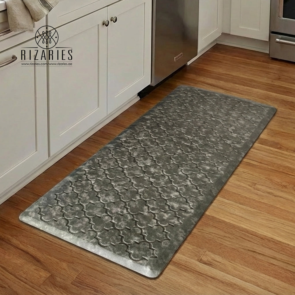 Moroccan Embossed Kitchen Mat