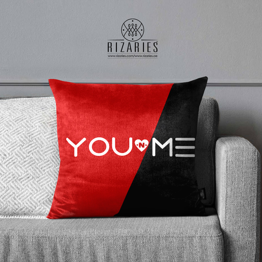 SuperSoft YOU ME Love Theme Throw Cushion