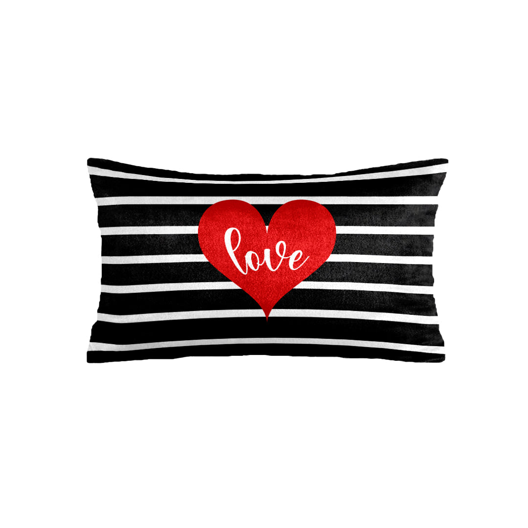 SuperSoft Black White Love Theme Rectangle