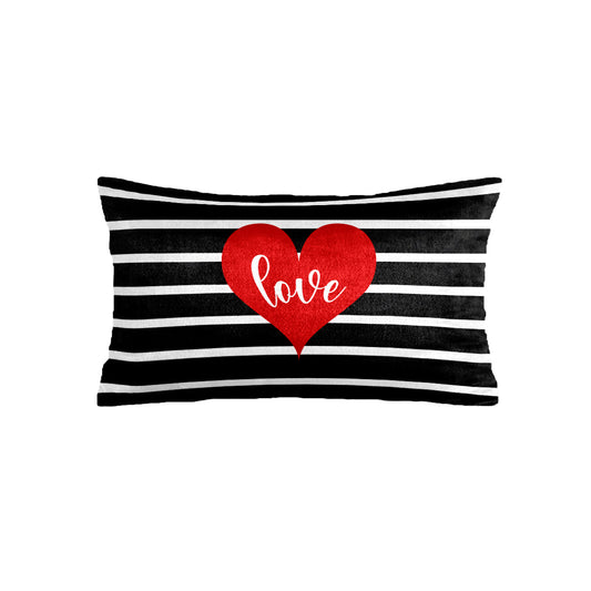 SuperSoft Black White Love Theme Rectangle
