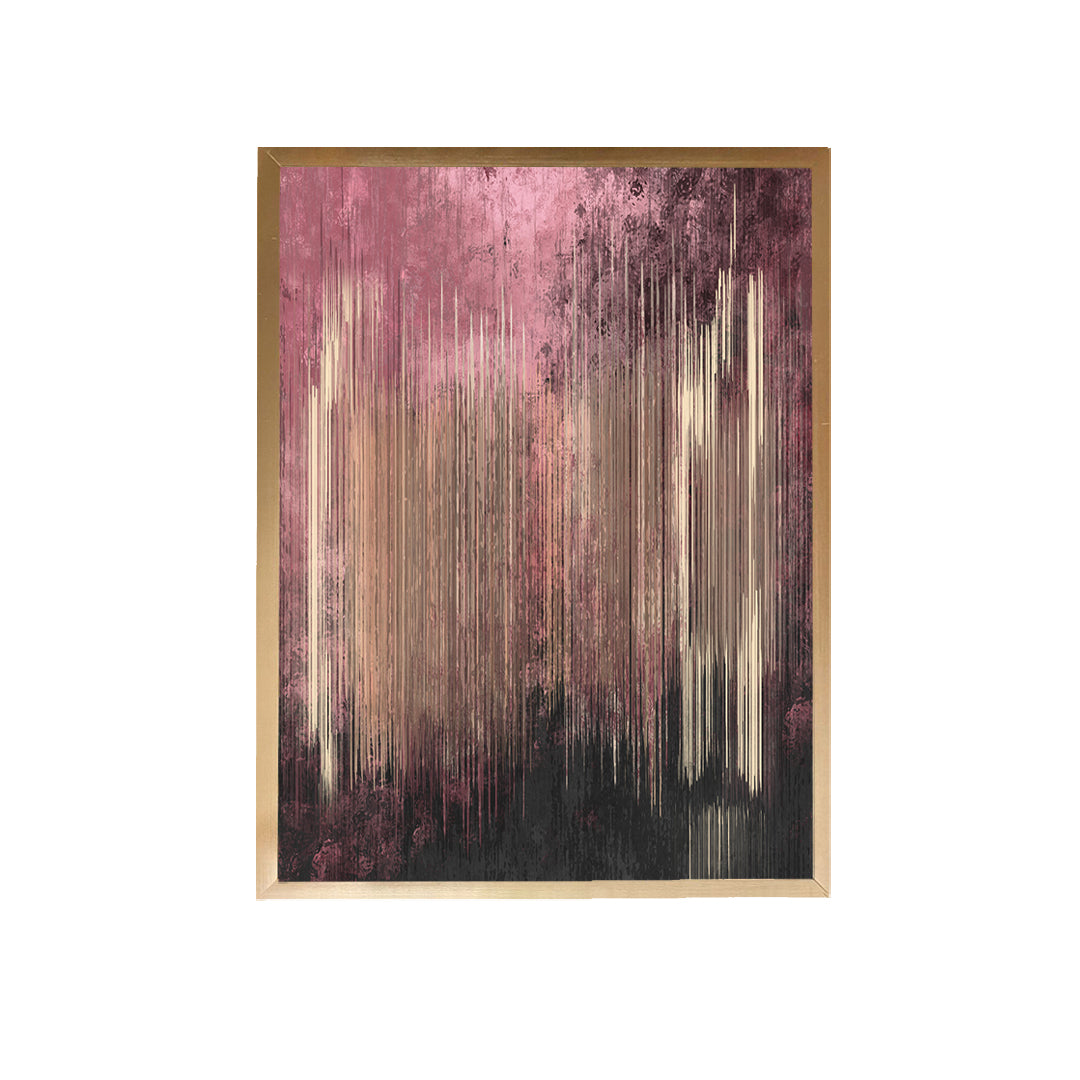 Pink Lines Canvas Painting
