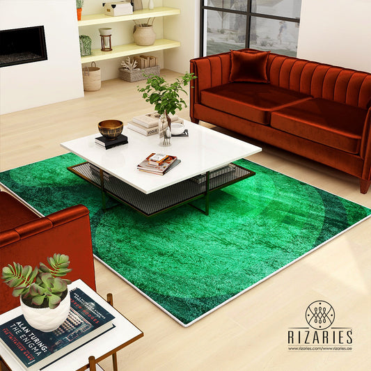 Shades of Green Centerpiece (Rug)