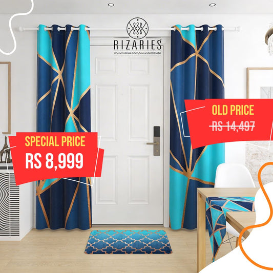 Teal Metallic Home Set