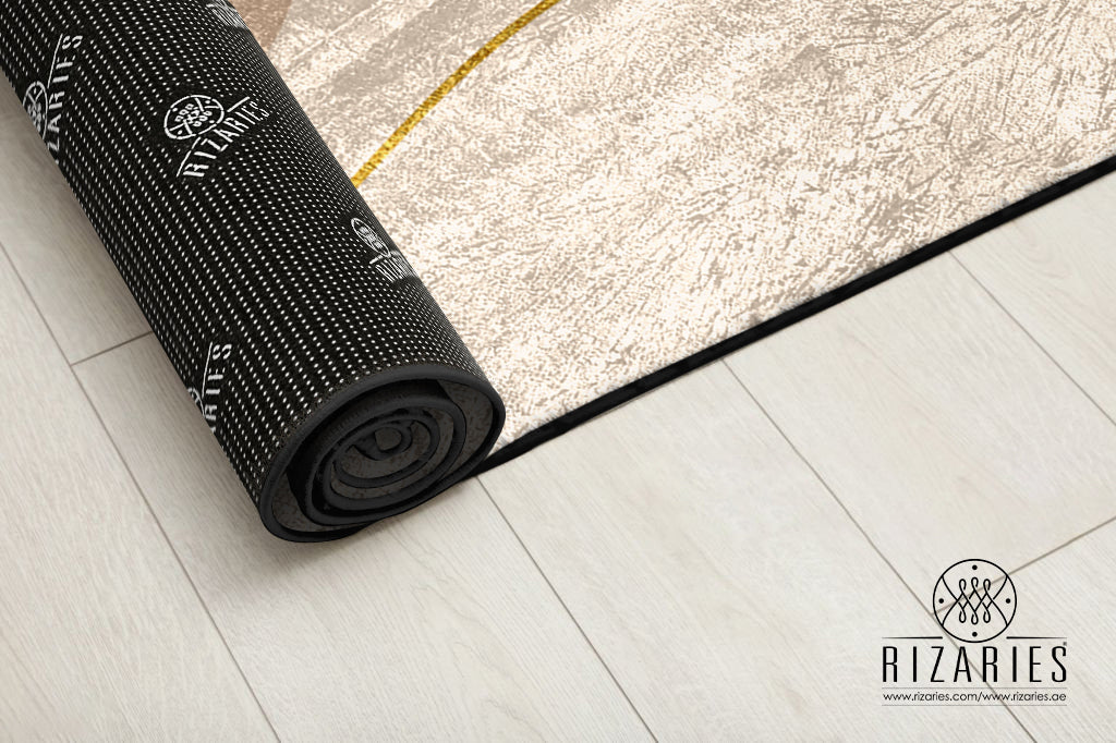 Navy Wavy Centerpiece (Rug)
