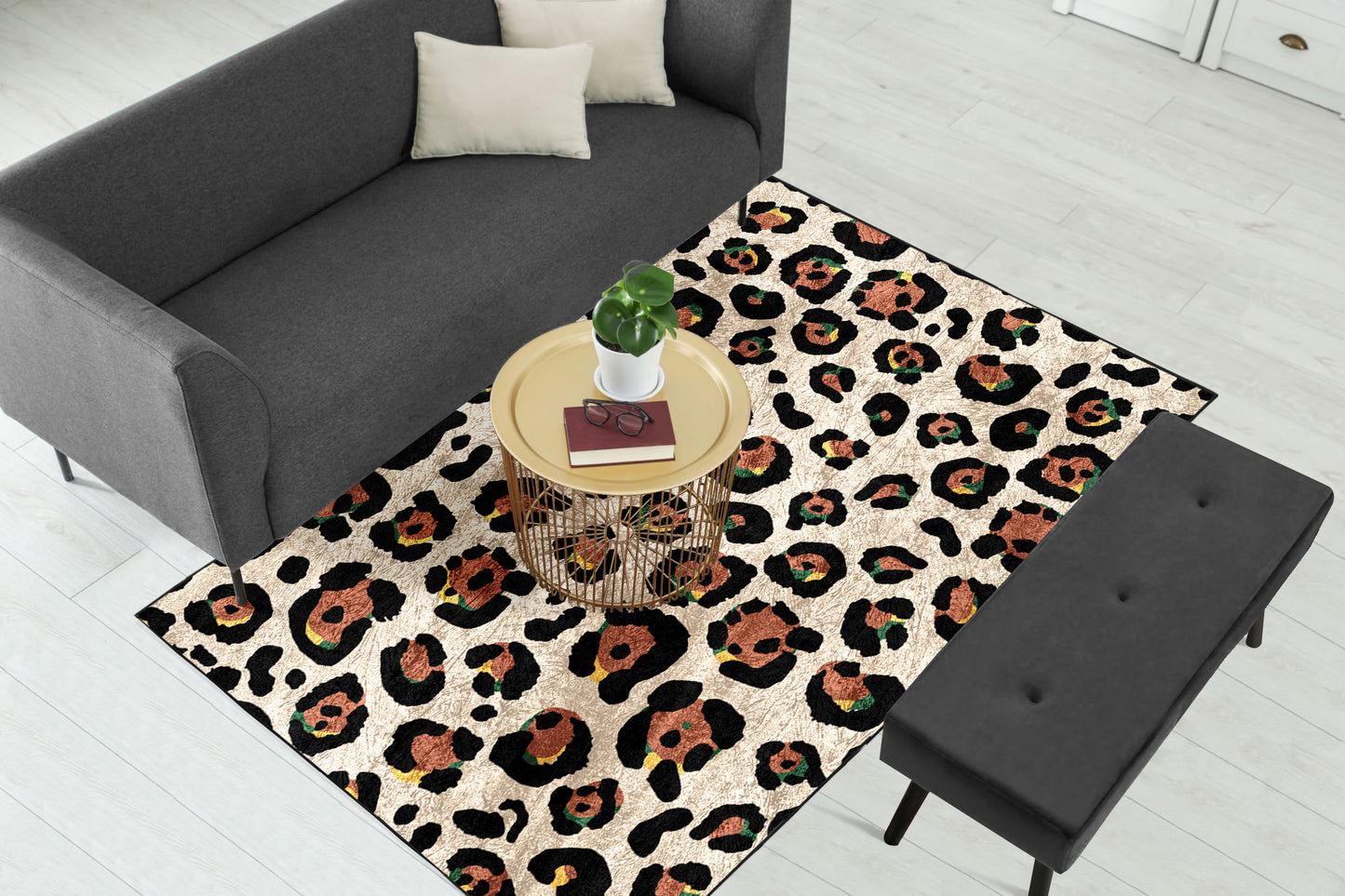 Leopard Pattern Centerpiece (Rug)