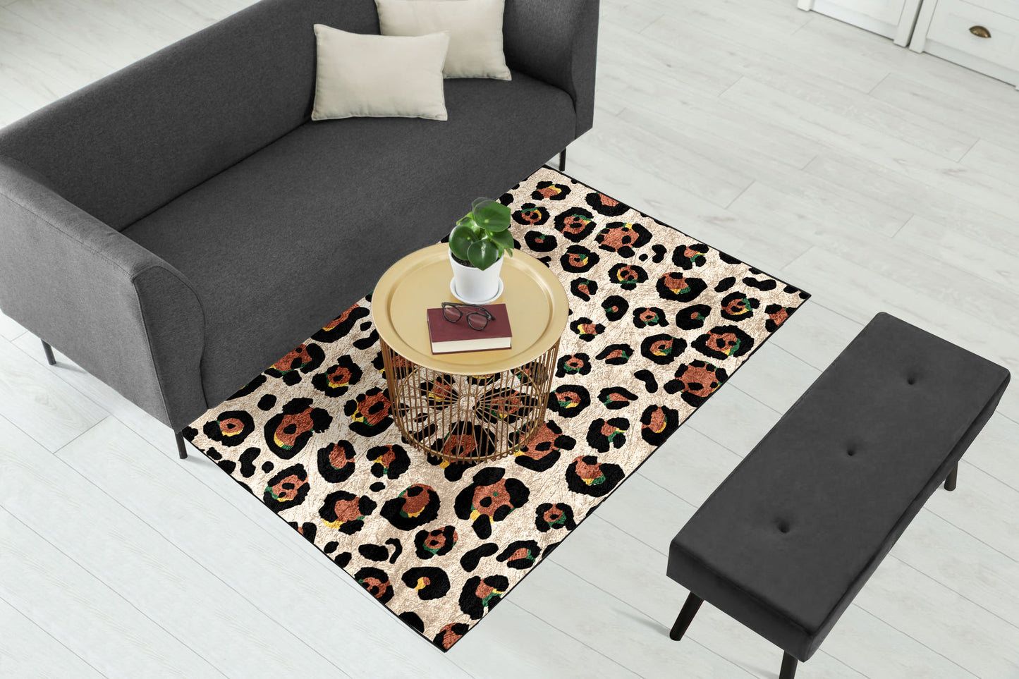 Leopard Pattern Centerpiece (Rug)