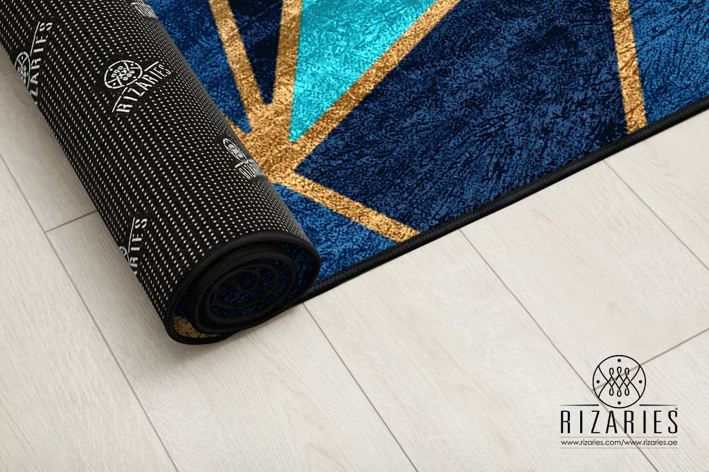 Teal Metallic Centerpiece (Rug)