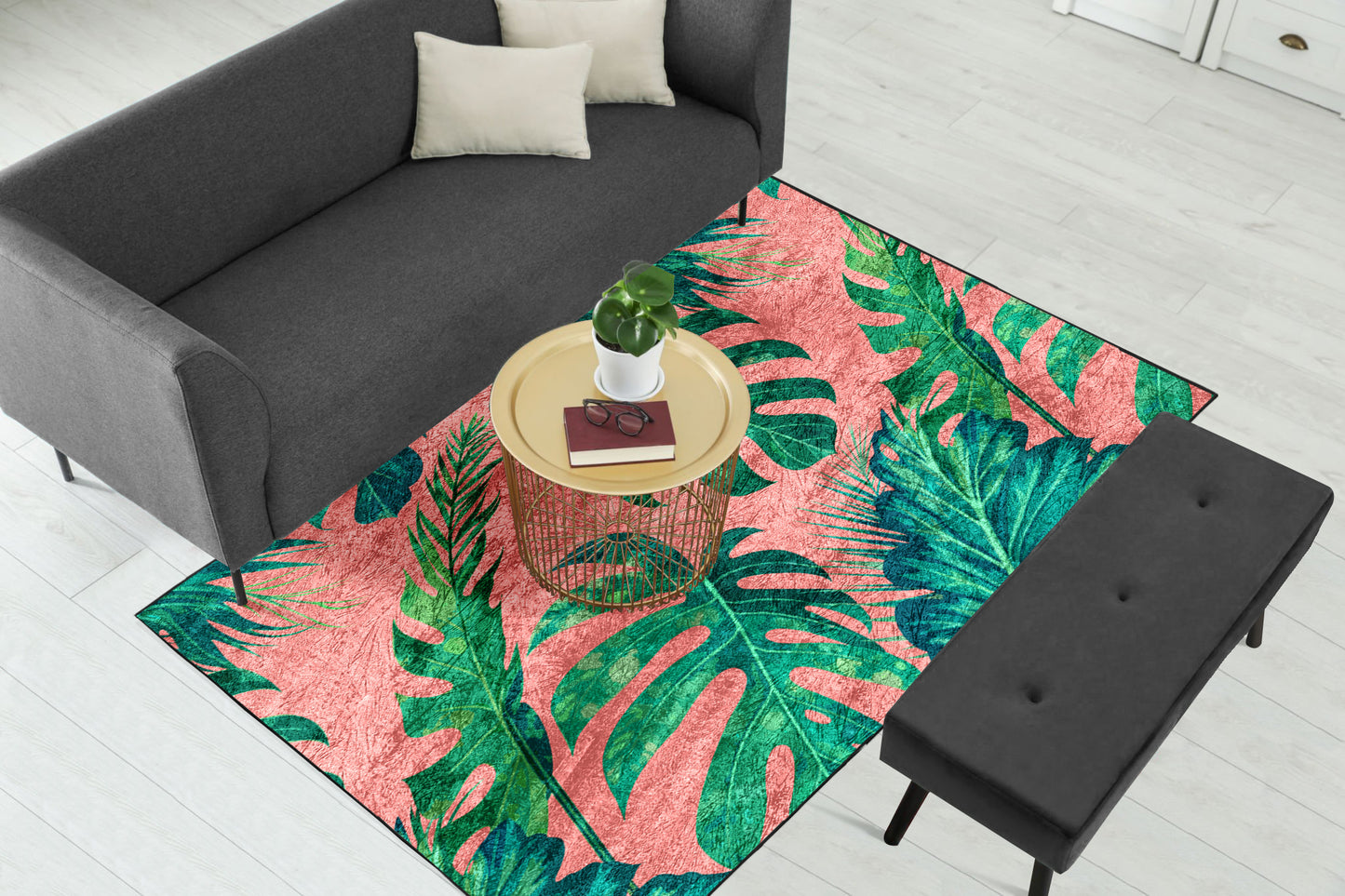 Pink Tropical Centerpiece (Rug)