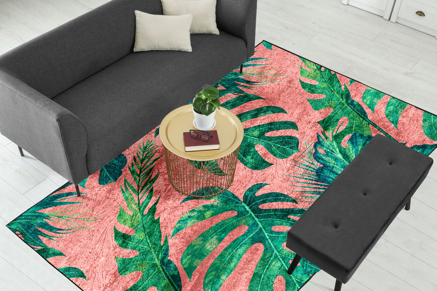 Pink Tropical Centerpiece (Rug)