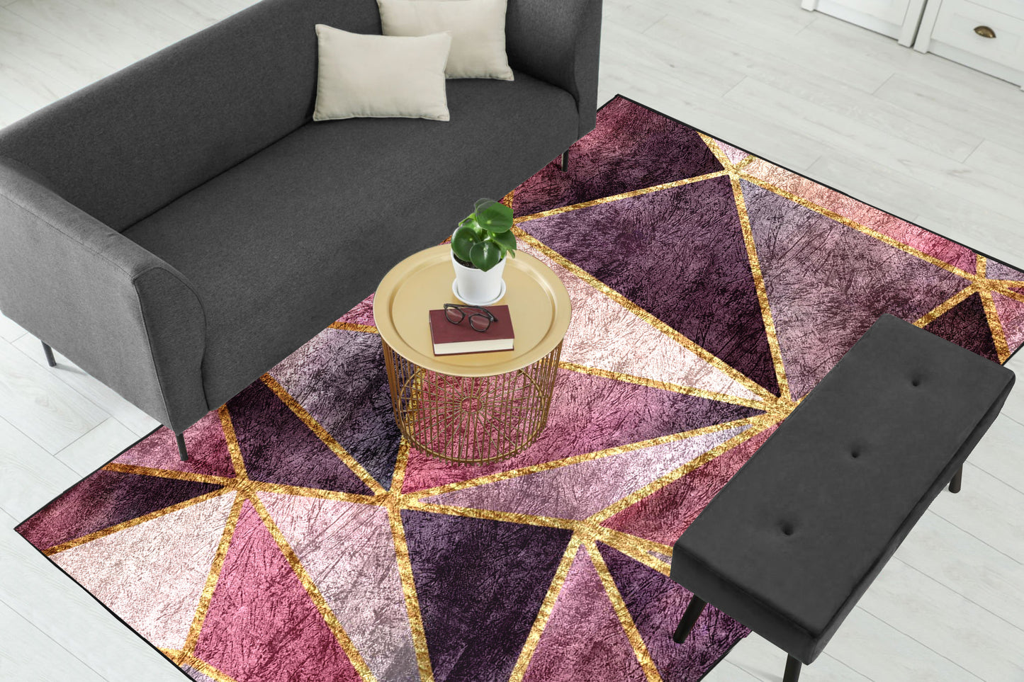 Stained Glass Metallic Centerpiece (Rug)