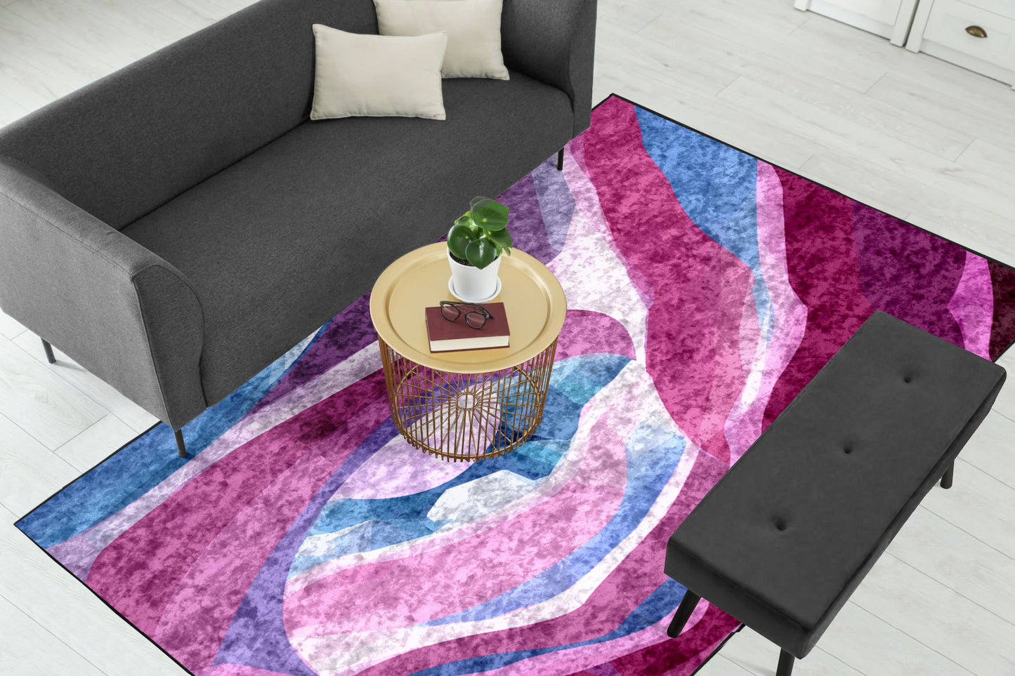 Shades of Pink Centerpiece (Rug)