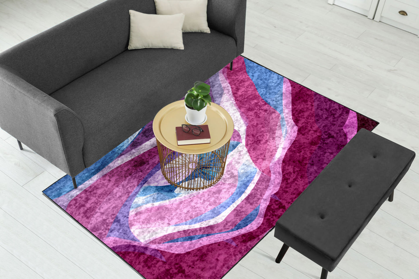 Shades of Pink Centerpiece (Rug)