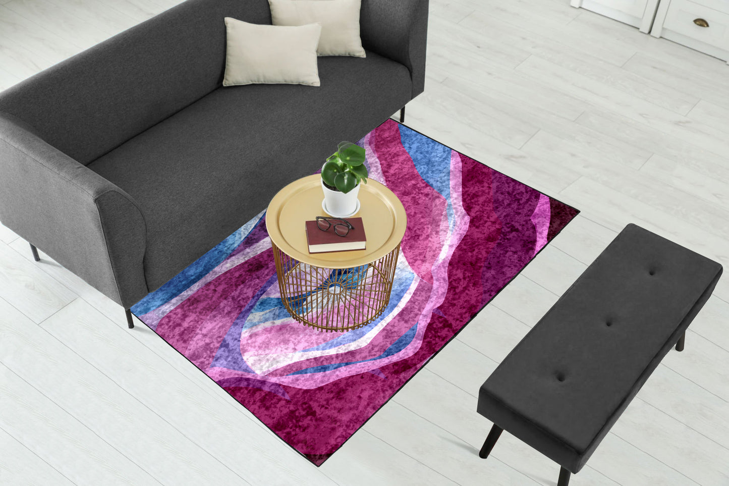 Shades of Pink Centerpiece (Rug)