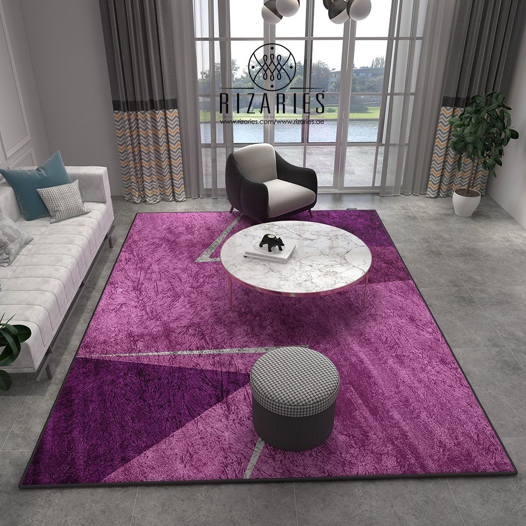 Shades of Purple Traingle Centerpiece (Rug)