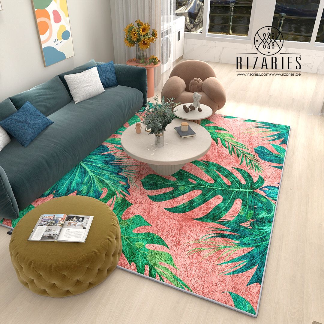 Pink Tropical Centerpiece (Rug)
