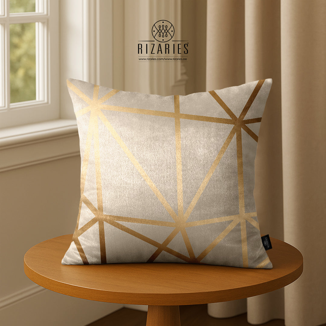 SuperSoft Beige Gold Geo
