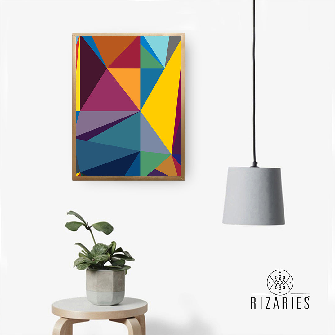Colorful Rainbow Canvas Painting