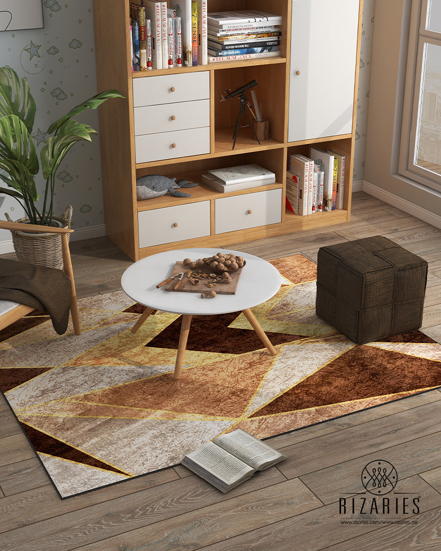 Copper Geometric Centerpiece (Rug)