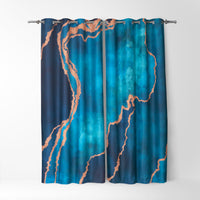 Thumbnail for Sea Green Abstract Curtains
